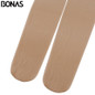 BONAS T Crotch Pantyhose Women's Fashion Black Nylon Tights Slim Sexy Seamless Design Girls Elasticity Spandex Female