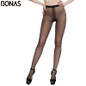 BONAS T Crotch Pantyhose Women's Fashion Black Nylon Tights Slim Sexy Seamless Design Girls Elasticity Spandex Female