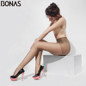 BONAS Sexy Breathable Tights Women Summer Transparent Pantyhose Fashion Stretchy Nylon Tights Solid Color Female Thin Stockings