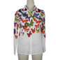 Blusas Women Blouses white fashion Butterfly Chiffon blouse plus size body Tops Long Sleeve Shirt Casual blusa femininoJa25