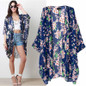 Blusas Femininas 2016 Fashion Women Blouse Flower Printed Kimono Cardigan Kimonos Vintage Casual Chiffon Blouse #N