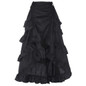 Belle Poque 2017 Gothic Style Skirt Women Sexy Fishtail Slim High-Low Asymmetric Ruffle Vintage Steampunk Clothing Cotton Skirts