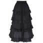 Belle Poque 2017 Gothic Style Skirt Women Sexy Fishtail Slim High-Low Asymmetric Ruffle Vintage Steampunk Clothing Cotton Skirts
