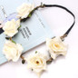 M MISM Sale Girls Flowers Headband Women Rose Floral Hair Band Infant Children Wreath Hair Wear flower crown Hair Accessories