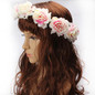 M MISM 2017 Women Rose Flower Crown Hair band Wedding Flower Headband Garland Festival Flower wreath Elastic Hair Accessories