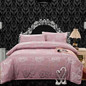 Luxury Silk Bedding Set Embroidery Bed Linens Tencel Satin Bed Sheet Set Jacquard Bedclothes Full/Queen/King Size Bed cover