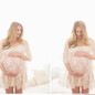 Maternity dresses for photo shoot maternity photography props lace pregnancy dress off shoulders sexy gown for pregnant women