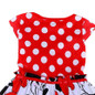 2017 new girl summer cartoon dress kids clothes girl Minnie printing dot sleeveless dress baby girls fashion dresses