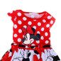 2017 new girl summer cartoon dress kids clothes girl Minnie printing dot sleeveless dress baby girls fashion dresses