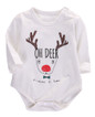Autumn 2016 Unisex Baby Girl Boy Romper Christmas Deer Romper Long Sleeve Cotton Jumpsuit Outfits Clothes 0-18M
