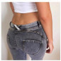 High waist Slim Jeans Women Skinny push up Jeans blue Denim Pencil Pants Stretch Women plus size Jeans Pants Calca Feminina