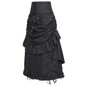 High Waist Long Maxi Skirts Women Retro Vintage Burlesque Skirt 2018 Victorian Edwardian Bustle Punk Steampunk Gothic Skirts