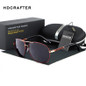HDCRAFTER Men polarized sunglasses 2017 Brand designer Oval male Sunglasses Driving mirror goggle Retro Sun glasses UV400