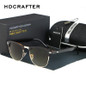 HDCRAFTER Classic Half Metal Sunglasses Men Women Brand Designer Glasses Sun Glasses Fashion Gafas Oculos De Sol UV400