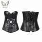 Leather corset waist trainer corsets  steampunk bustiers corselet gothic clothing waist trainer slimming modeling strap Corsage