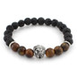Lava Stone Onyx 2016 New Buddha Bracelets For Women Gold Lion Jewelry Black Yoga bracelet Men Mujer Pulseras bracelets bangles