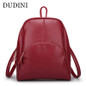 DUDINI Korean Casual Backpack Women Genuine Cow Leather Bag High Quality Women Backpack Mochila Feminina School Bag For Teenager