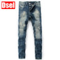 DSEL brand Cotton straight fashion men jeans casual elegant European style is simple jeans men solid biker jeans free shipping