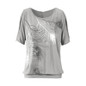 2017 Fashion Summer Women T Shirt Off Shoulder Top Tee Loose Plus Size Women Tops Feather Print Ladies T Shirt Femme Plus Size