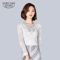 2017 Fashion Summer Style Blusa Crochet Diamond Lace Blouse Elegant Women Tops Plus Size Sexy Slim Hollow Out Shirts 918B 25