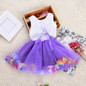 2017 Fashion Summer Hot Sales Kid Girls Princess Dress Toddler Baby Party Tutu Lace Bow Flower Dresses Fashion Vestido