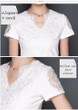 2017 Fashion Summer Blusa White Lace Cotton Blouse shirt Elegant Women Tops Plus Size Sexy Hollow Out Shirts Women Clothes 59C40