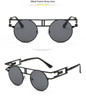 2017 Fashion Metal Frame Steampunk Sunglasses Women Brand Designer Unique Men Gothic Sun glasses Vintage Oculos De Sol Feminino