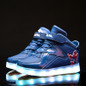 New 2017 fashion cool children shoes high quality USB recharged children boots hot sales cute baby girls boys shoes sneakers