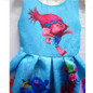 2017 Summer Girl Dresses Trolls Girls Princess Birthday Party Dress Children Trolls Costume Kids Clothes Vestido Trolls Dress
