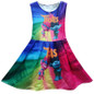 2017 Summer Girl Dresses Trolls Girls Princess Birthday Party Dress Children Trolls Costume Kids Clothes Vestido Trolls Dress