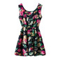 2017 Summer Dresses For Women Casual Bohemian Floral Leopard Sleeveless Vest Big Flower Printed Beach Chiffon Dress For Women