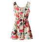 2017 Summer Dresses For Women Casual Bohemian Floral Leopard Sleeveless Vest Big Flower Printed Beach Chiffon Dress For Women