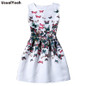 2017 Summer Dress Women Butterfly Sleeveless Casual Dresses Vestido de festa Ladies vintage print plus size jacquard clothing
