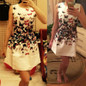 2017 Summer Dress Women Butterfly Sleeveless Casual Dresses Vestido de festa Ladies vintage print plus size jacquard clothing