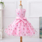 Retail Little Flower Girl Dresses With Rose Tulle Princess Dresses Elegant Gown Evening Dress For Kids Girl Free Shipping L619