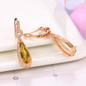 MoBuy MBEI024 Teardrop Natural Gemstone Citrine Drop/Dangle Earrings 925 Sterling Silver Rose Gold Plated Fine Jewelry For Women