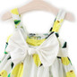 2017 newest Toddler Infant Kids Baby Girls Summer Floral Lemon Bownot Dress Princess Party Wedding Tutu Dresses