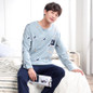 Men Autumn Winter Pajama Sets for Women Cotton Cartoon Sleepwear Homewear Nightwear Couple Pajamas Pyjamas Casual Home Clothing