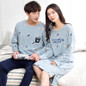 Men Autumn Winter Pajama Sets for Women Cotton Cartoon Sleepwear Homewear Nightwear Couple Pajamas Pyjamas Casual Home Clothing