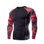 Compression Shirt Men's Base Tshirts Tight-Fitting Second Skin Technical Printing Long Sleeve Bodybuilding Tops