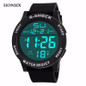 HONHX Fashion Waterproof Men's Watch Digital Stopwatch Date Rubber Sport Men Wrist Watch LED electronic Mens Clock Relogio Y25