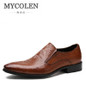 MYCOLEN Mens Dress Italian Leather Crocodile Wedding Shoes Luxury Brand Mens Loafers Genuine Leather Formal Loafers Moccasins