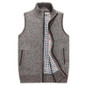 Mwxsd brand Autumn Winter men's Wool sleeveless Cardigans Vest Sweater Men Casual Cashmere knitted Waistcoat for male