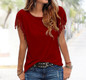 2018 Women's T-Shirt Plus Size Summer Top Tassel T-Shirt Solid Short Sleeve Tshirt O-Neck Fashion For Ladies Sexy New