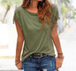 2018 Women's T-Shirt Plus Size Summer Top Tassel T-Shirt Solid Short Sleeve Tshirt O-Neck Fashion For Ladies Sexy New