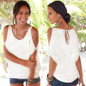 2018 Slit Sleeve Cold Shoulder Tops Shirt Women Casual Spring Summer T Shirt Girl Tee T shirt Loose Top T-Shirt Plus Size
