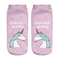 emoji unicorn socks Hot Sale 3d Printed womens socks low cut ankle short funny harajuku ankle socks calzini