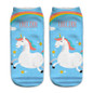 emoji unicorn funny socks Hot Sale 3d Printed womens socks low cut ankle short spaort socks