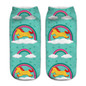 emoji unicorn funny socks Hot Sale 3d Printed womens socks low cut ankle short spaort socks