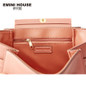 EMINI HOUSE Stylish Knitting Handle Shoulder Bag Split Leather Crossbody Bags For Women Luxury Handbags Women Bags Designer